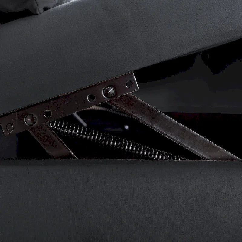 Black 58.26 Velvet Upholstered Button Tufted Chaise Lounge Chair with Storage-6