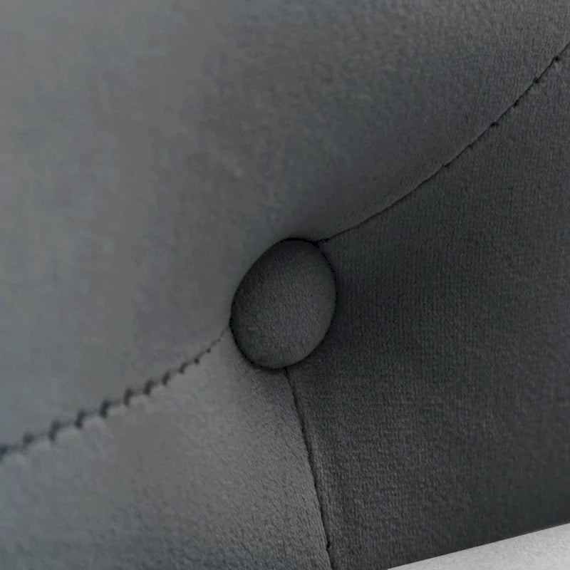 Black 58.26 Velvet Upholstered Button Tufted Chaise Lounge Chair with Storage-9