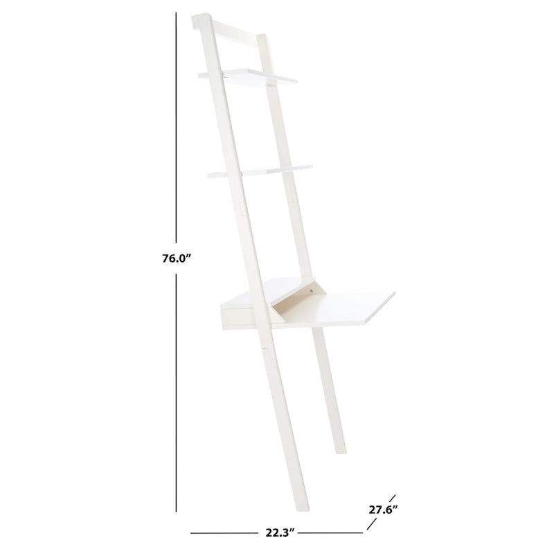 SAFAVIEH Leoma 2-Shelf Leaning Desk-14