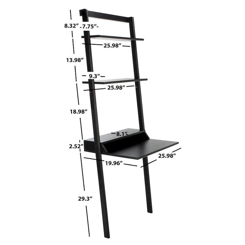 SAFAVIEH Leoma 2-Shelf Leaning Desk-27