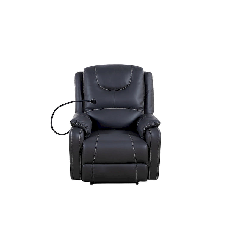 Christopher Knight Home Power Recliner Chair with Massage and USB Charge Ports-3