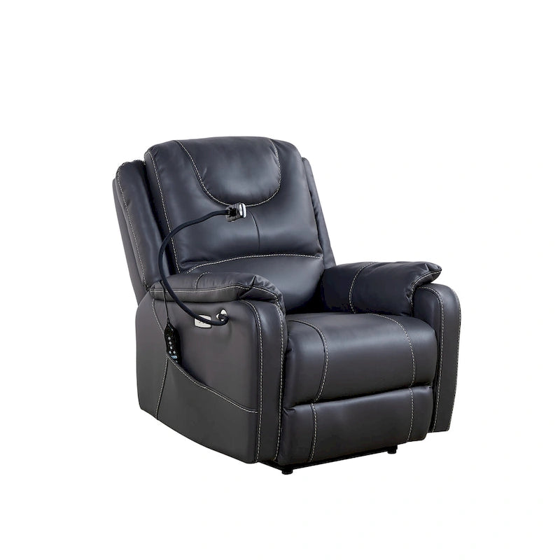 Christopher Knight Home Power Recliner Chair with Massage and USB Charge Ports-4