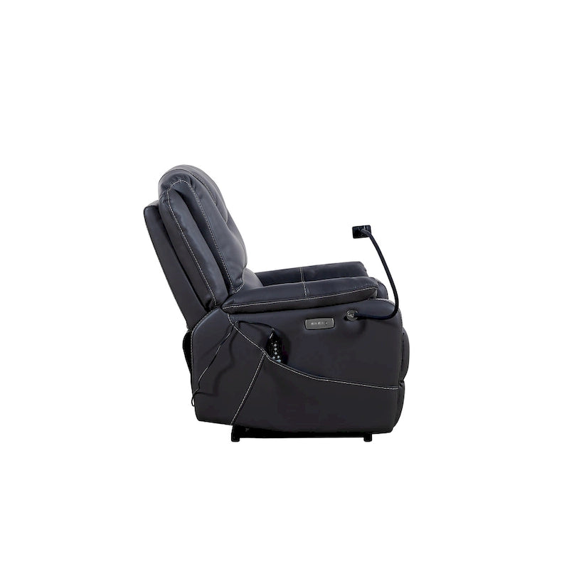 Christopher Knight Home Power Recliner Chair with Massage and USB Charge Ports-5