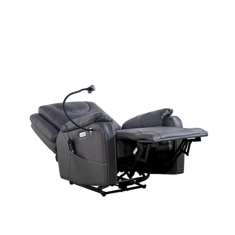Christopher Knight Home Power Recliner Chair with Massage and USB Charge Ports-7