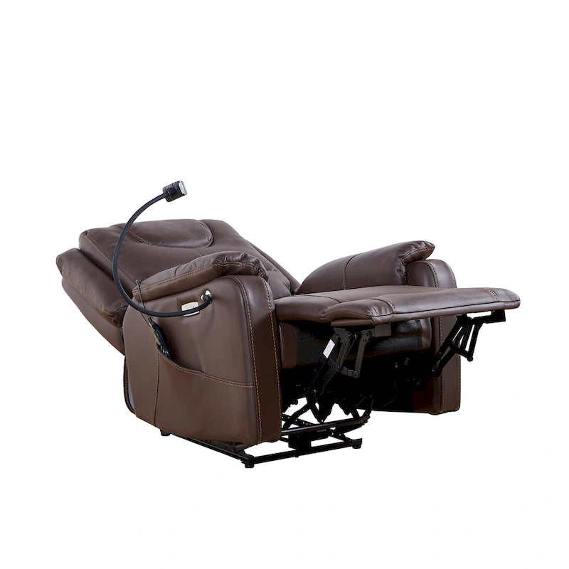 Christopher Knight Home Power Recliner Chair with Massage and USB Charge Ports-15