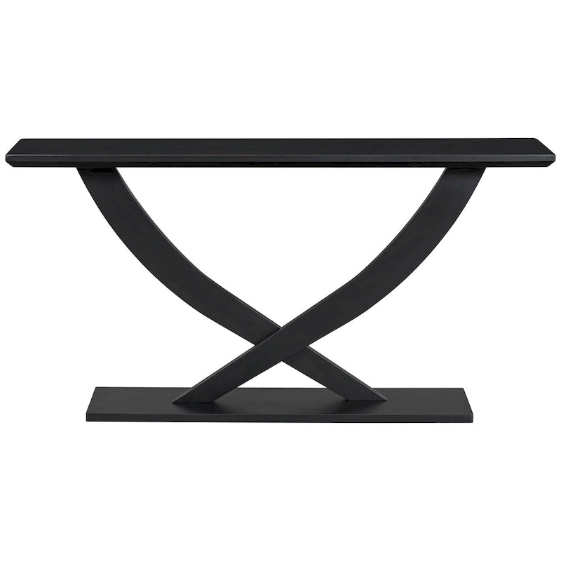 Christopher Knight Home - Mirod Modern Rustic Console Table with Cross-Leg Design for Living Room and Bedroom-3