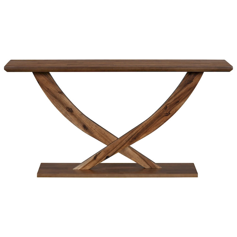Christopher Knight Home - Mirod Modern Rustic Console Table with Cross-Leg Design for Living Room and Bedroom-12