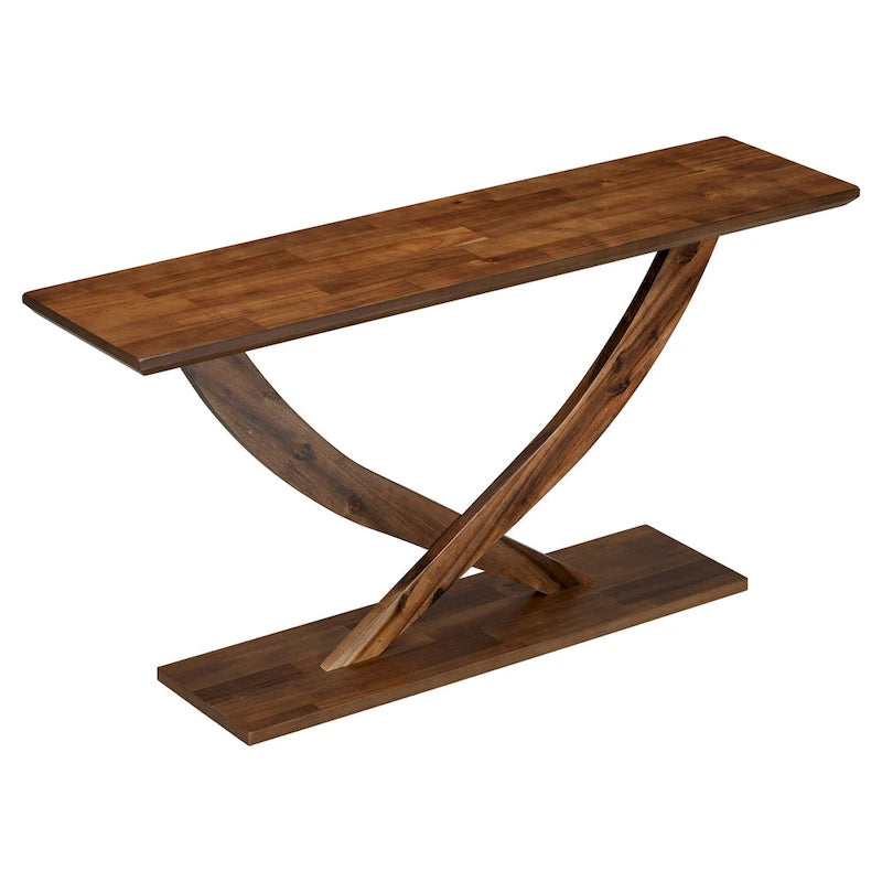 Christopher Knight Home - Mirod Modern Rustic Console Table with Cross-Leg Design for Living Room and Bedroom-14