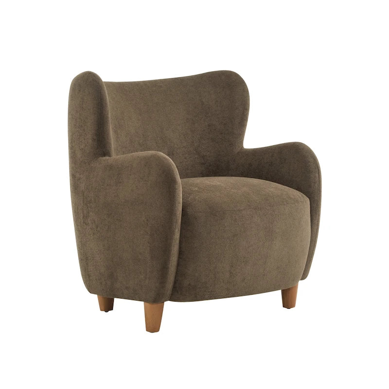 Bacho Fabric Wingback Accent Chair by Christopher Knight Home-20