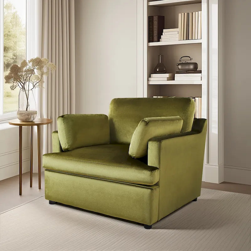 Naro Modern Fabric Accent Chair with Removable Cushion by Christopher Knight Home-38