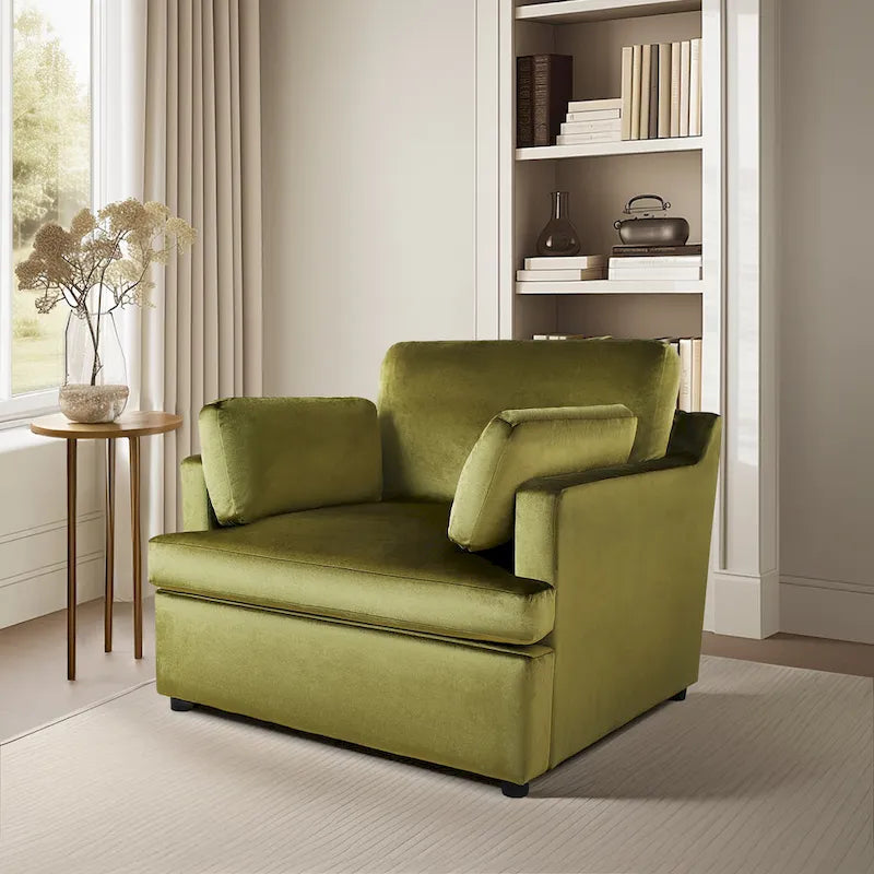 Naro Modern Fabric Accent Chair with Removable Cushion by Christopher Knight Home-6