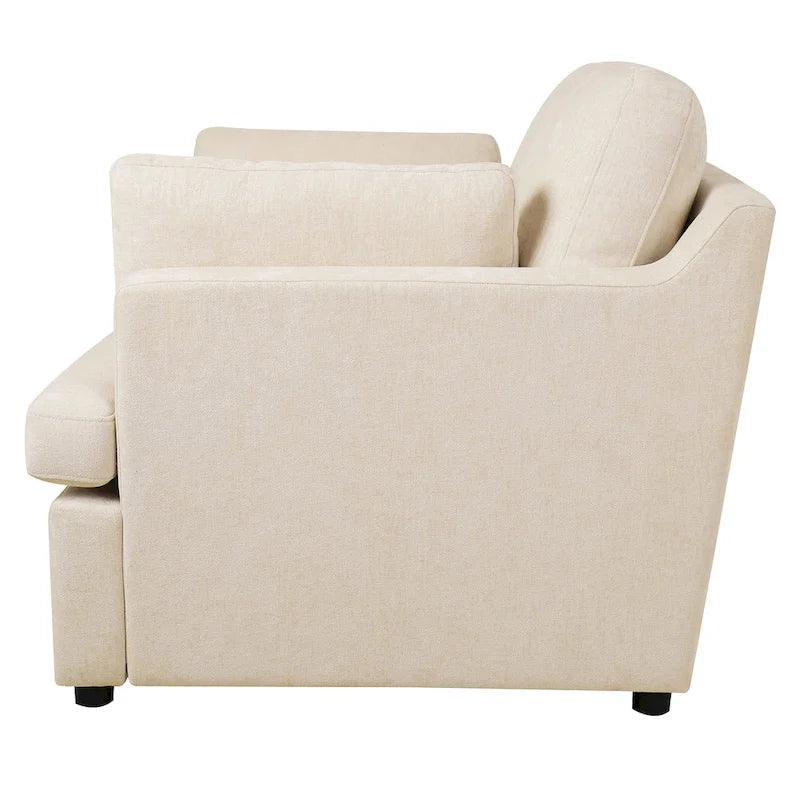 Naro Modern Fabric Accent Chair with Removable Cushion by Christopher Knight Home-25