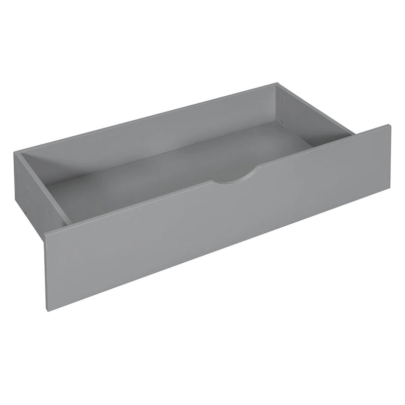 Wooden Platform Storage Bed Full Size Bed Frame with Storage Headboard-11