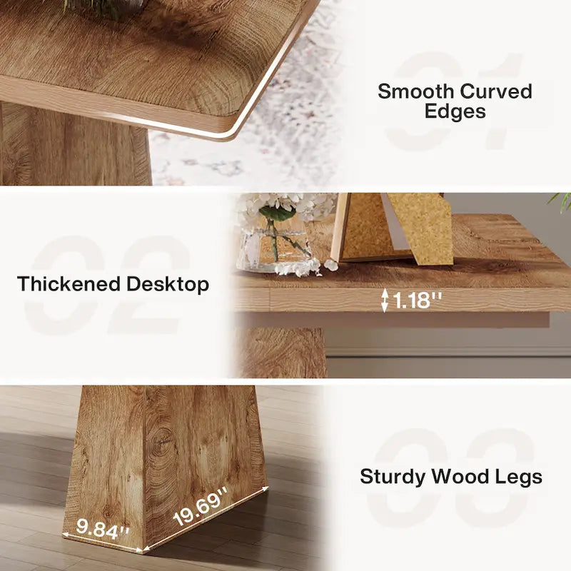 63 Inches Modern Executive Office Desk Large Computer Conference Table-14