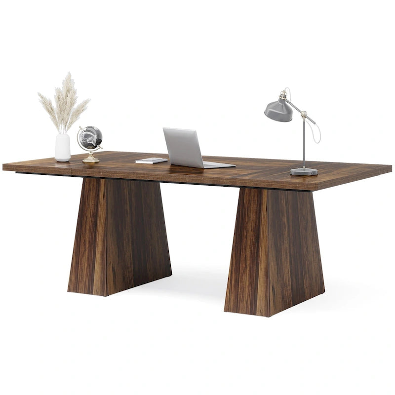 63 Inches Modern Executive Office Desk Large Computer Conference Table-24