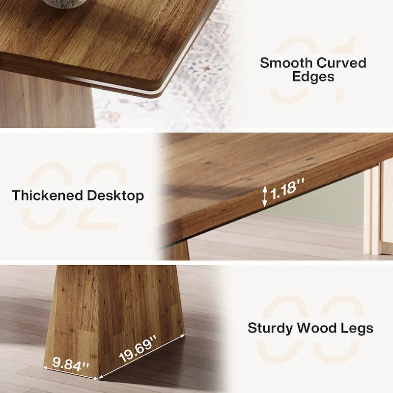 63 Inches Modern Executive Office Desk Large Computer Conference Table-40