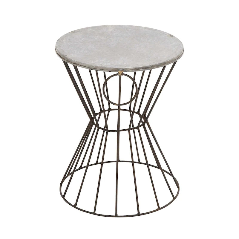 Metal Accent Table - Gray - Roche River Decor-10