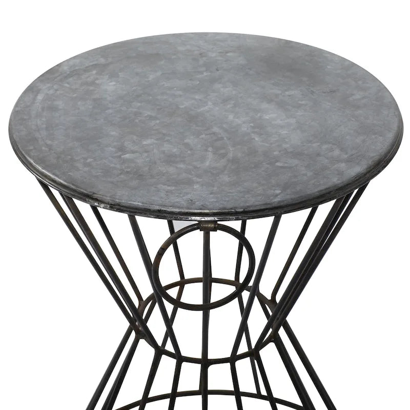 Metal Accent Table - Gray - Roche River Decor-8