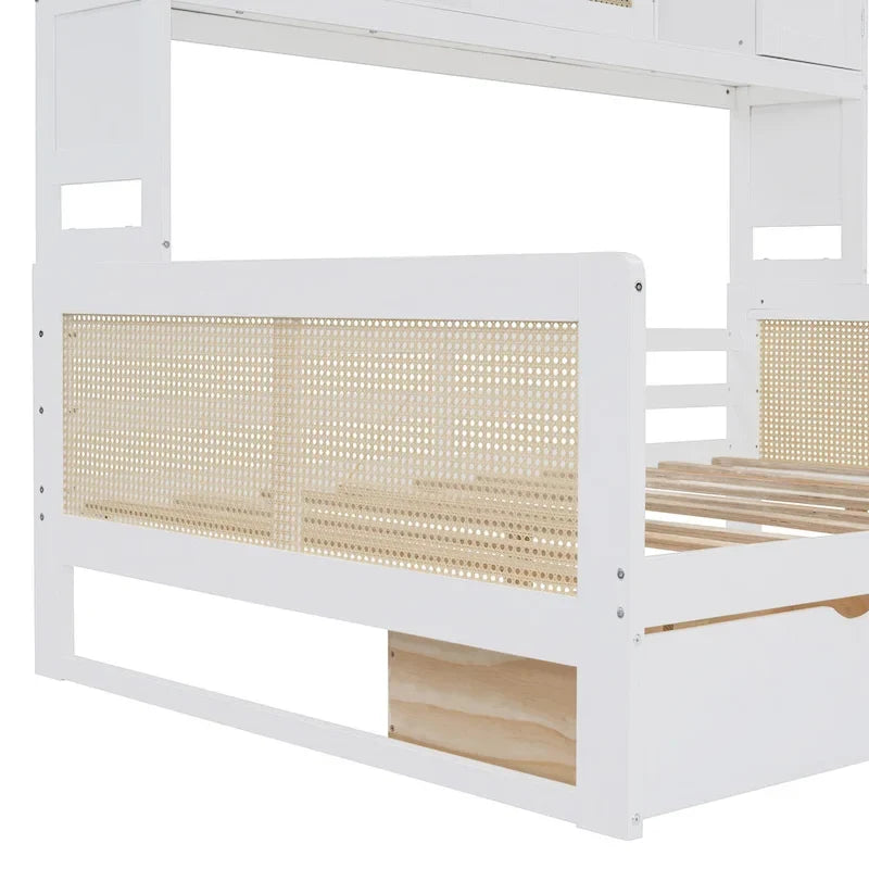 Twin Daybed with Storage Drawers, Cabinet, and Shelf, Sturdy Wood Construction-35