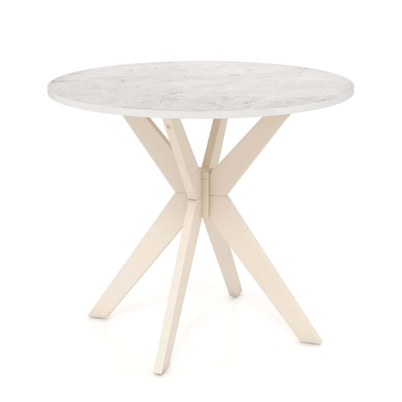 Costway Round Dining Table 36 Faux Marble Tabletop Rubber Wood Legs - See Details-20