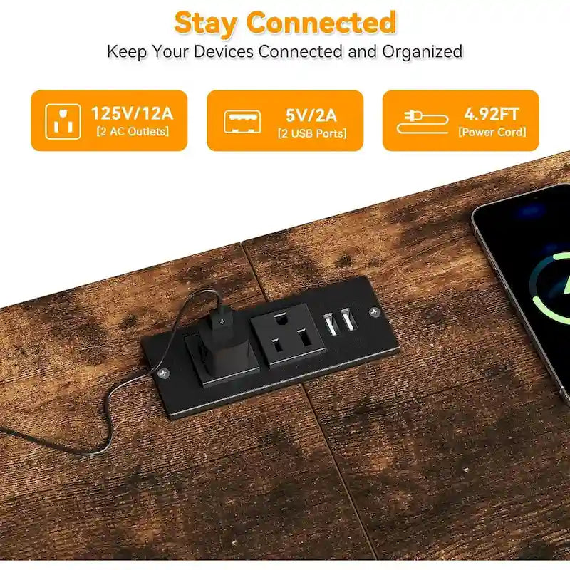 63.3 Inch Black Dresser for Bedroom, 10 Drawer Dresser TV Stand-8