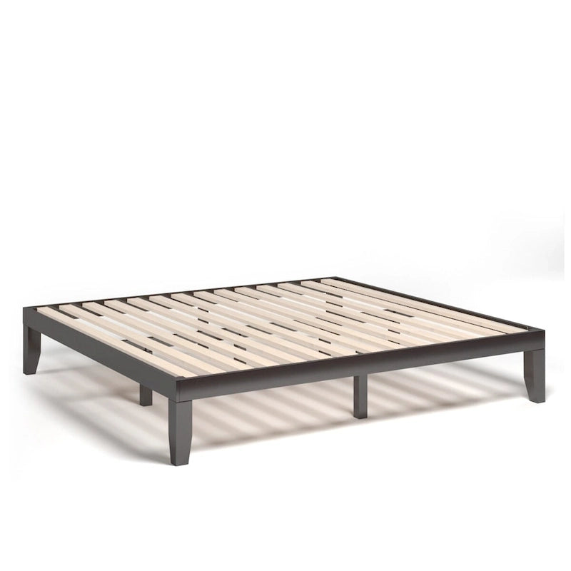 Costway King Size 14 Wooden Bed Frame Mattress Platform Wood Slats-23
