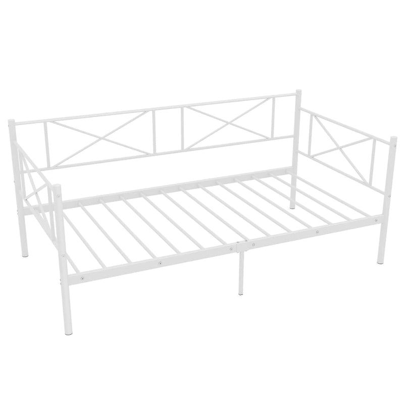 Gymax Twin Size Metal Daybed Modern Platform Bed w/ Heavy-duty Metal-20