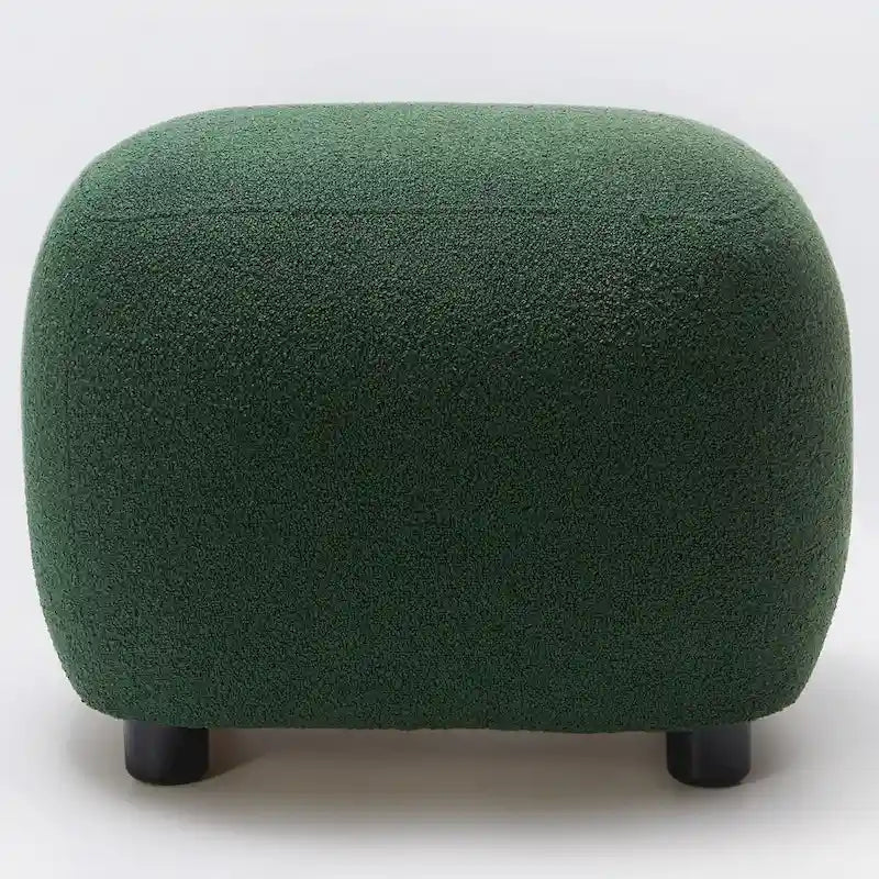 KINWELL 23 Wide Boucle Upholstered Footstool Ottoman Sofa Chair Footrest-27
