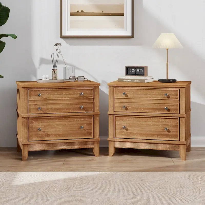 3-Drawer Hazel 3-Drawer Side Table for Living Room-12