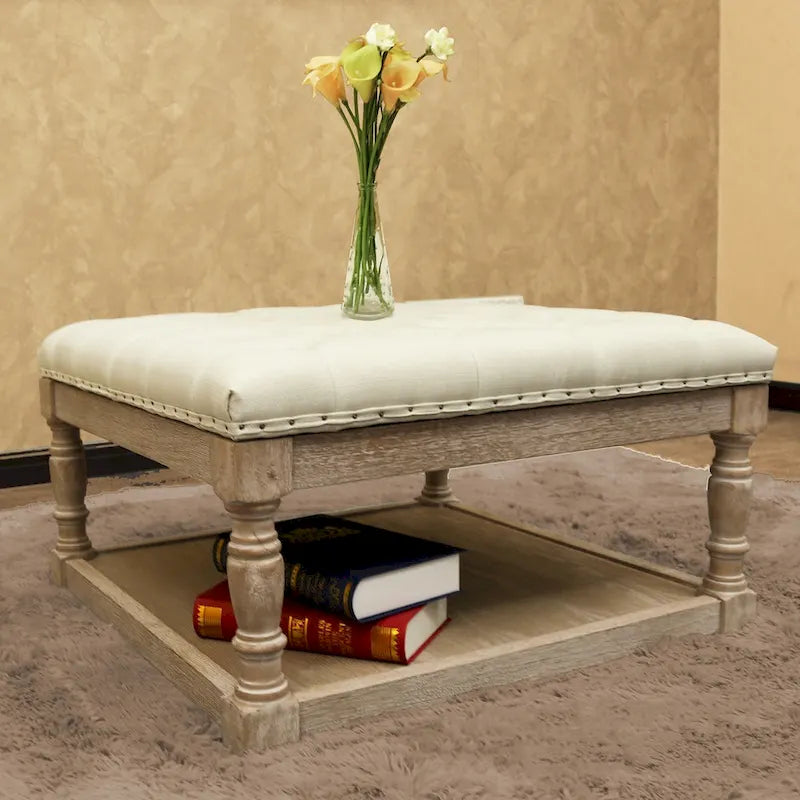 Cairona Fabric 30-inch Tufted Shelved Ottoman-6