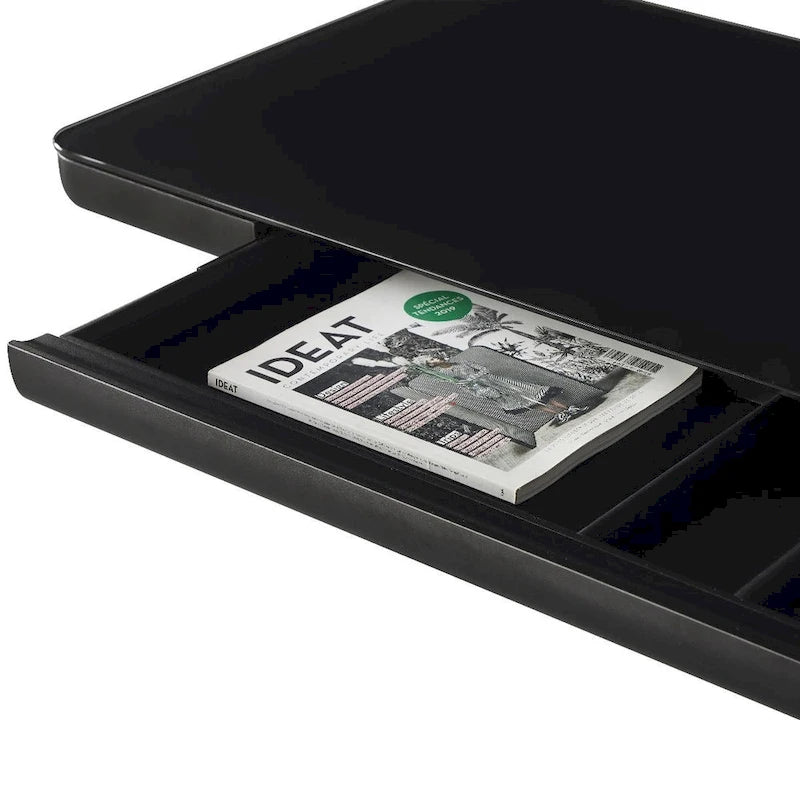 KOWO 48 Inch Glass Electric Standing Desk with Tempered Glass Top Adjustable Height Sit Stand Workstation for Modern Office-13