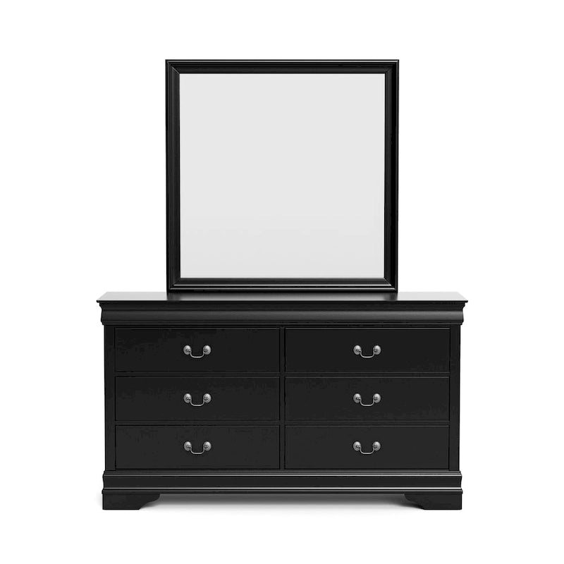Furniture of America Devi Traditional Solid Wood 2-piece Dresser and Mirror Set-7