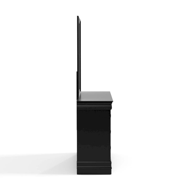 Furniture of America Devi Traditional Solid Wood 2-piece Dresser and Mirror Set-8