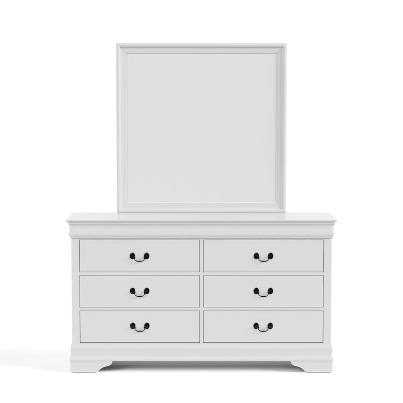 Furniture of America Devi Traditional Solid Wood 2-piece Dresser and Mirror Set-16