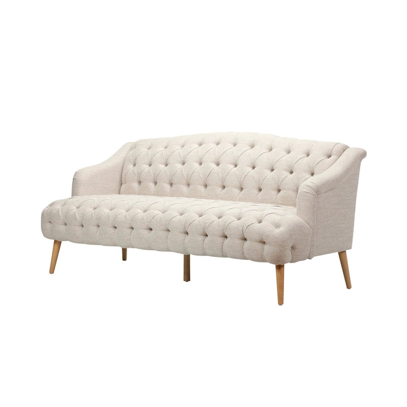 Adelia Modern 3-seat Tufted Fabric Sofa by Christopher Knight Home