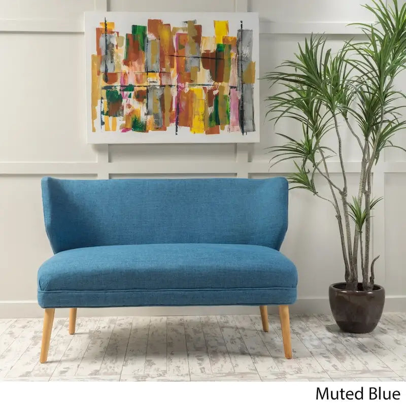 Desdemona Mid-Century Fabric Loveseat by Christopher Knight Home-4