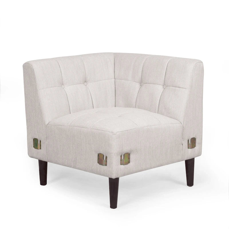 Clermont Mid-century Tufted Sectional Sofa by Christopher Knight Home - 114.00 L x 114.00 W x 30.75 H-15