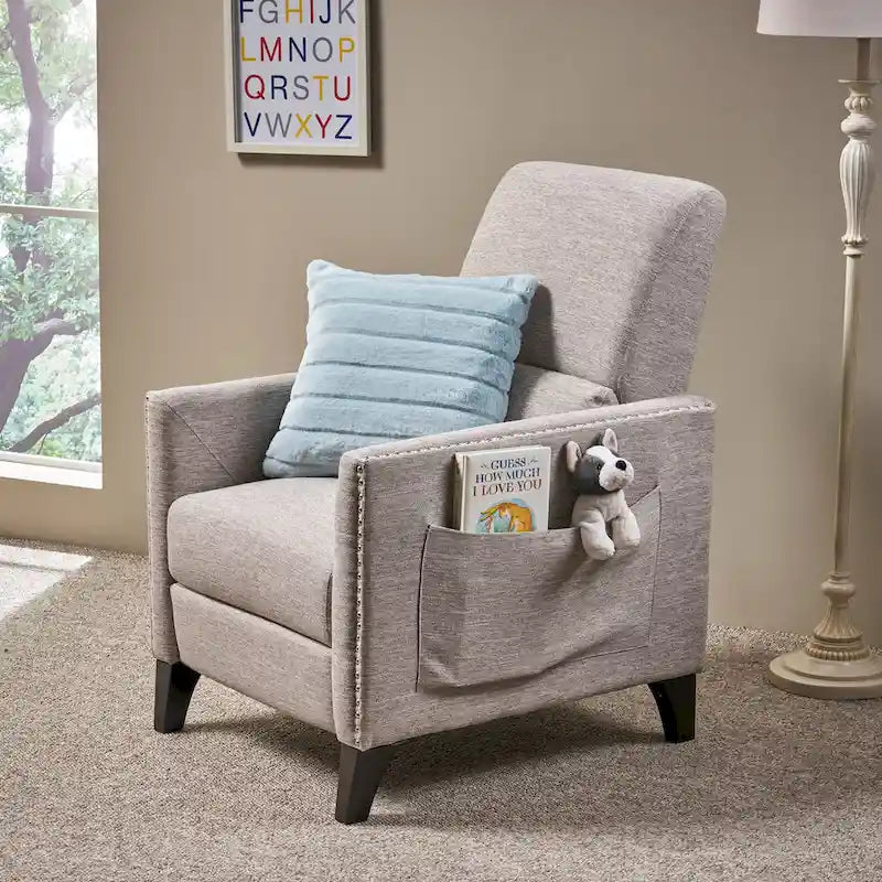 Alscot Contemporary Fabric Push Back Recliner by Christopher Knight Home-13