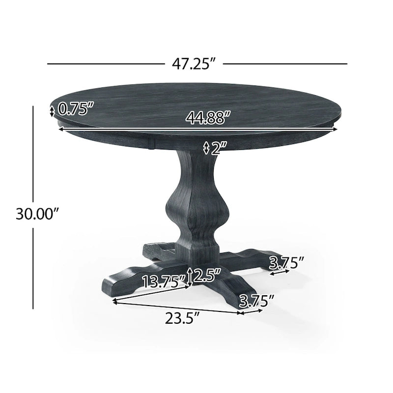 Alamosa Circular Dining Table by Christopher Knight Home-4