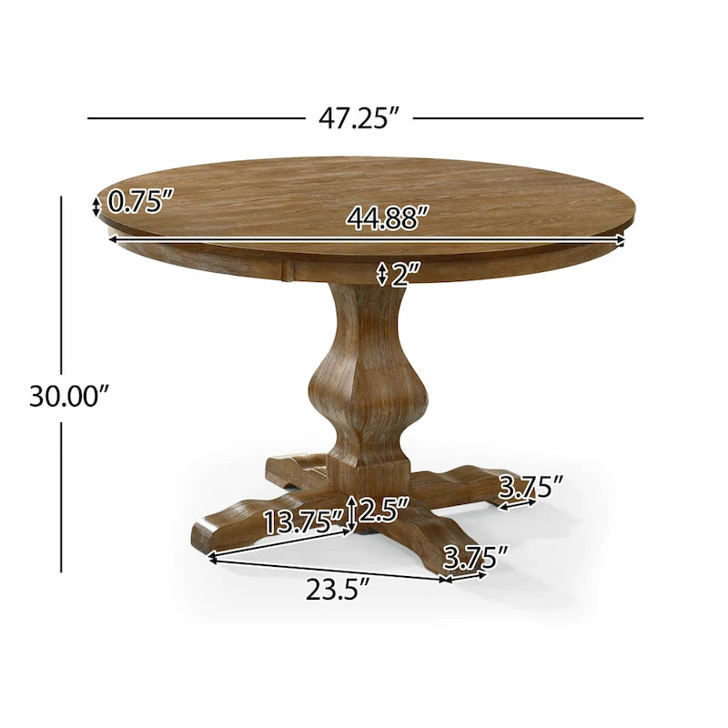 Alamosa Circular Dining Table by Christopher Knight Home-10