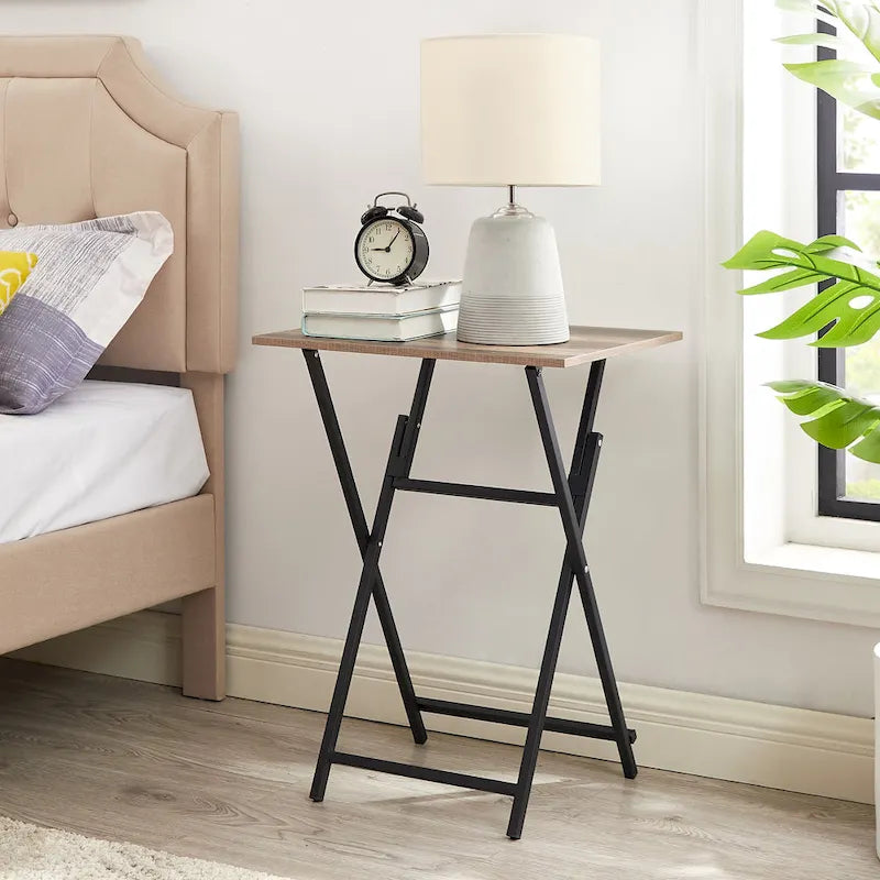 2-Piece Folding TV Tray - 14.96 x 19.69 x 26.38-3