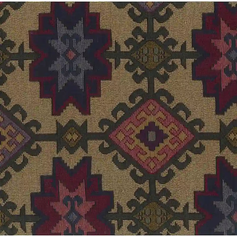 Bali 18-inch Footstool with Tapestry Cushion-23