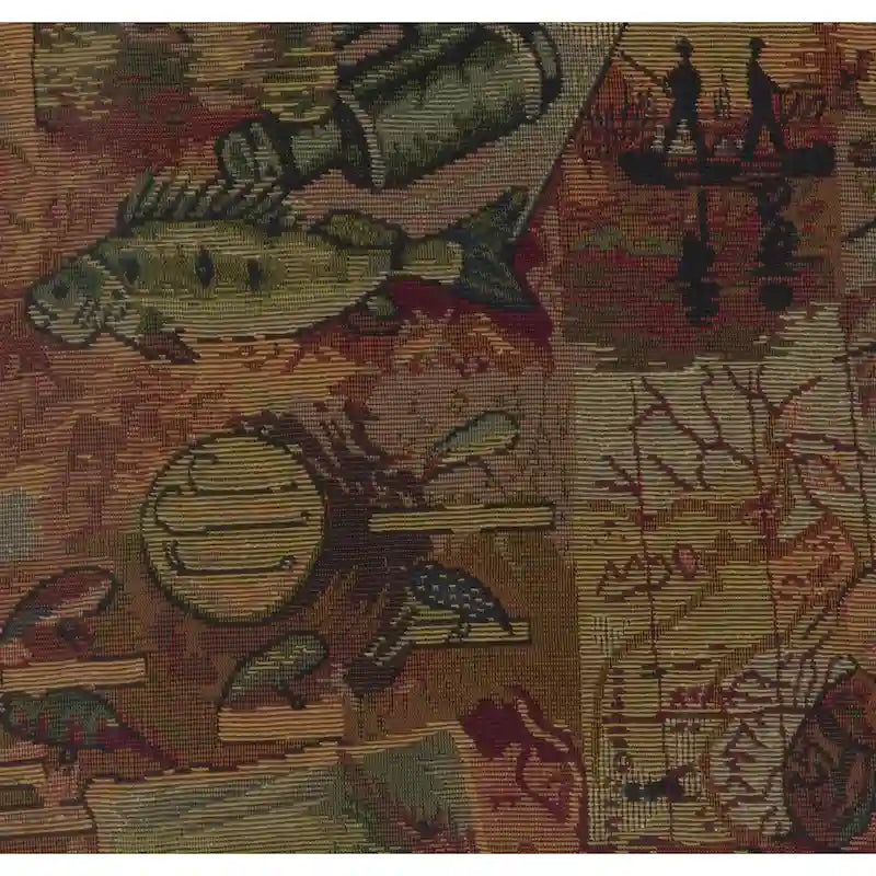 Bali 18-inch Footstool with Tapestry Cushion-30