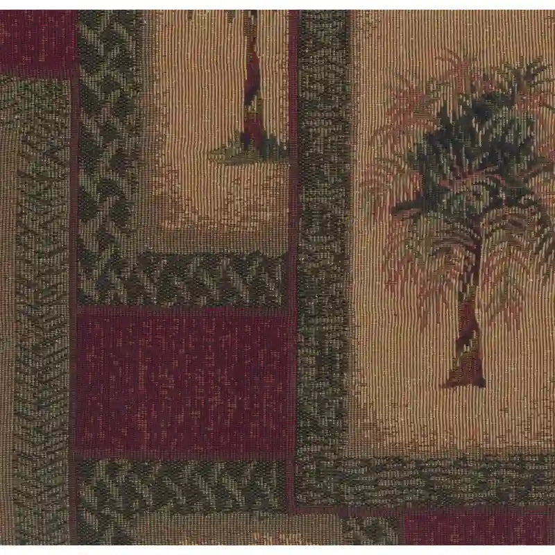 Bali 18-inch Footstool with Tapestry Cushion-6