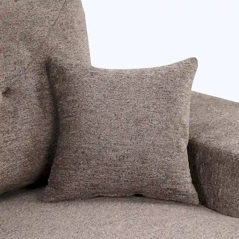 Modern L-Shape 3 Seat Reversible Sectional Couch,with Storage Chaise and 2 Stools-32