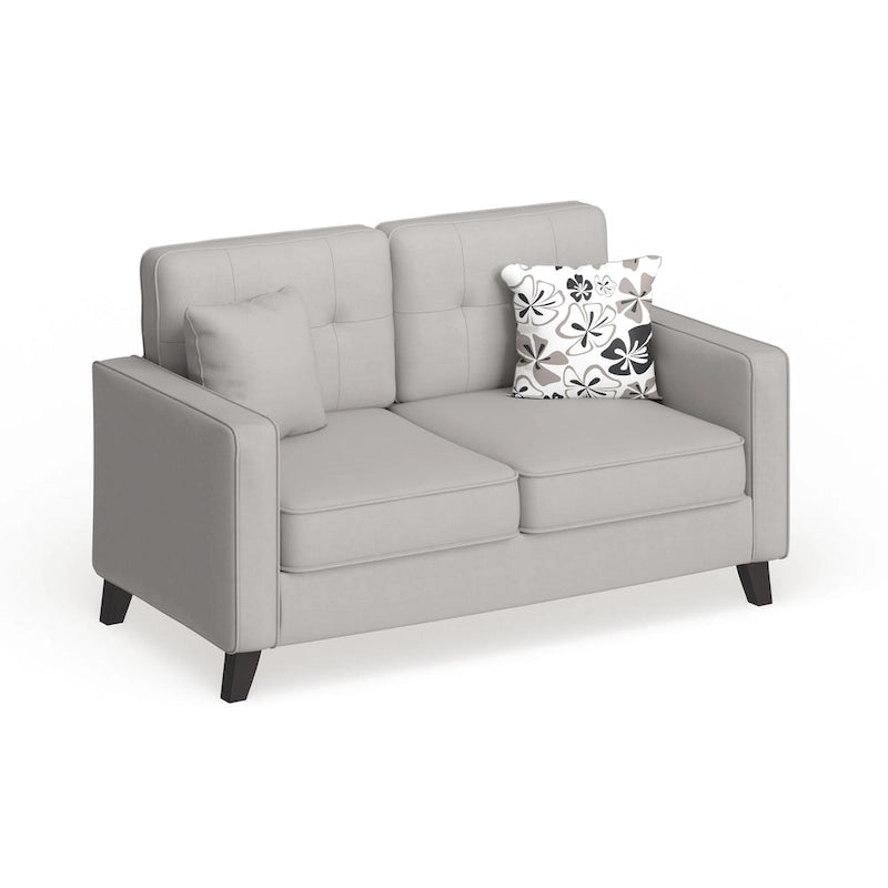 Mid-century Fabric Loveseat-7