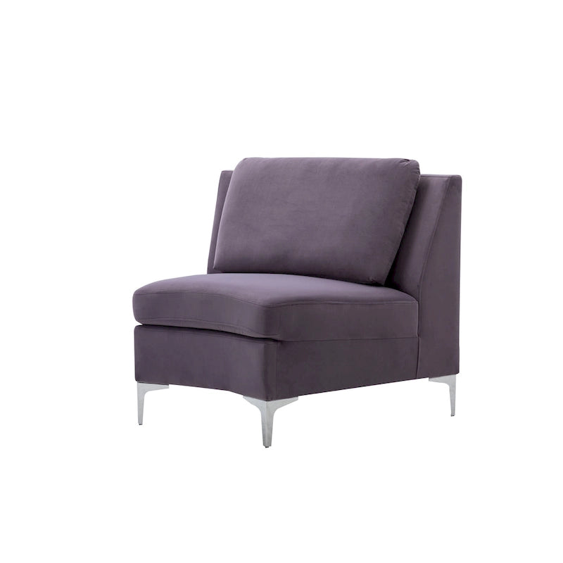 136 Velvet Semicircle couch Modular Curve Sectional Sofa-7