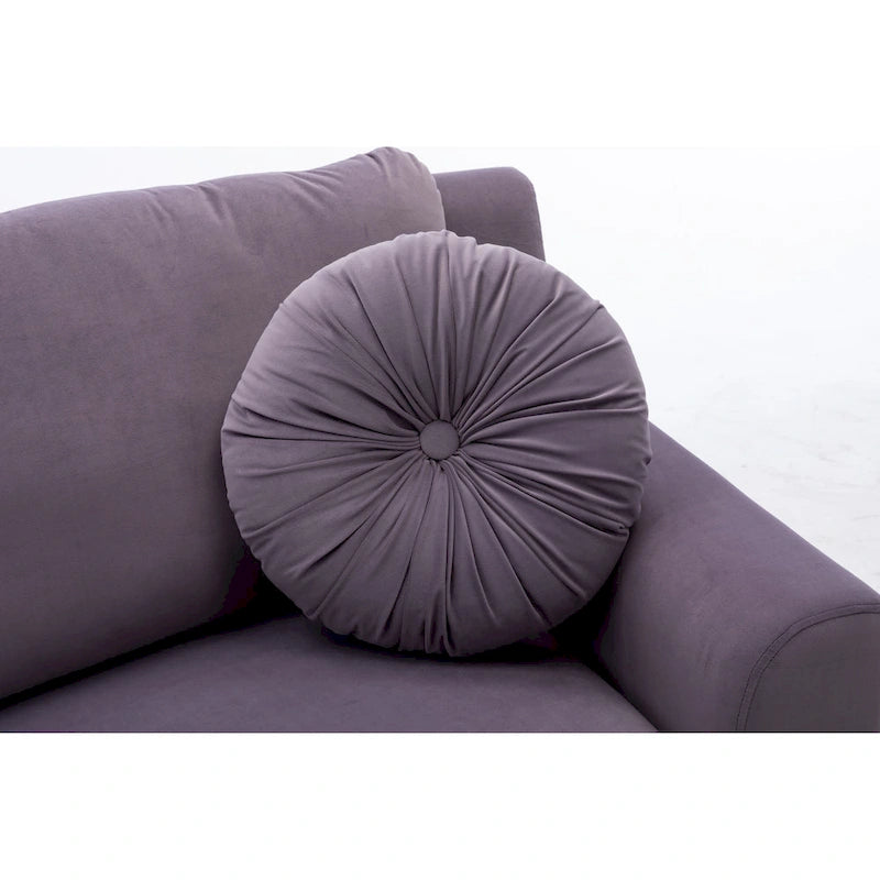 136 Velvet Semicircle couch Modular Curve Sectional Sofa-10