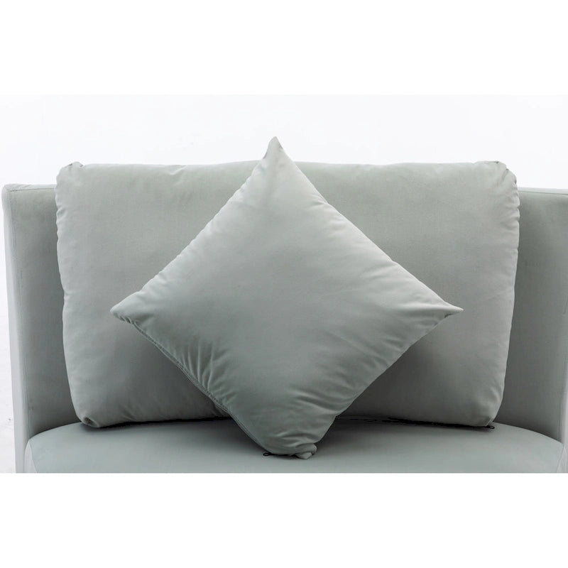 136 Velvet Semicircle couch Modular Curve Sectional Sofa-19