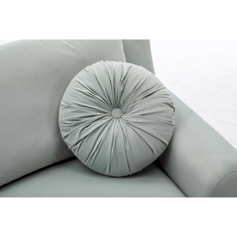 136 Velvet Semicircle couch Modular Curve Sectional Sofa-20